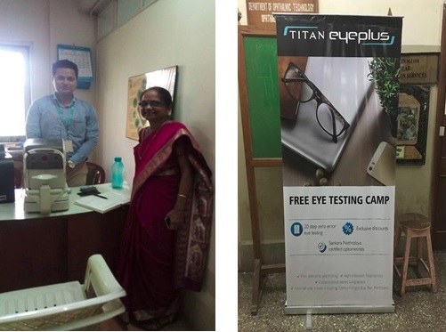 Celebrated World Sight Day 12th oct 2017by having an industry participation of Titan Eye Plus.